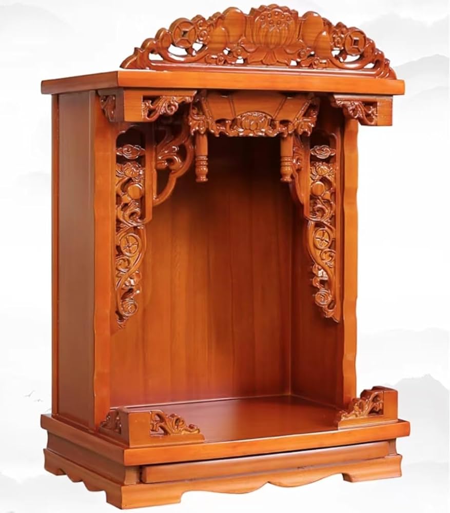 神棚　(仏具、仏壇) Amazon｜Ouapark 神棚 仏棚 コンパクト仏壇 手作りの木の仏教